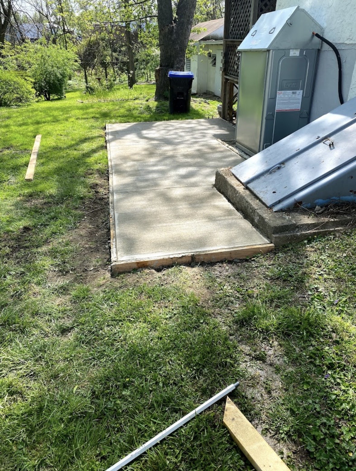 Concrete after